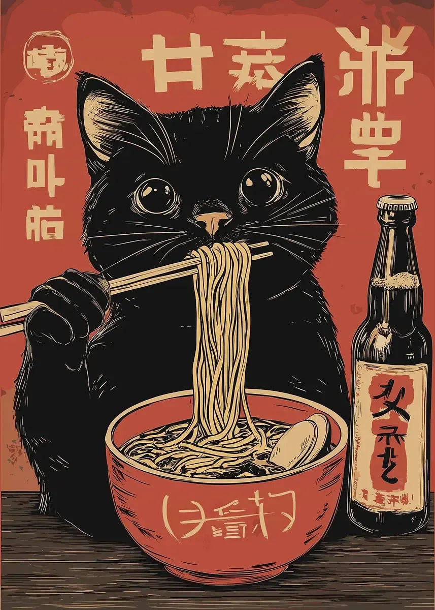 Assorted Japanese Animal & Food Posters