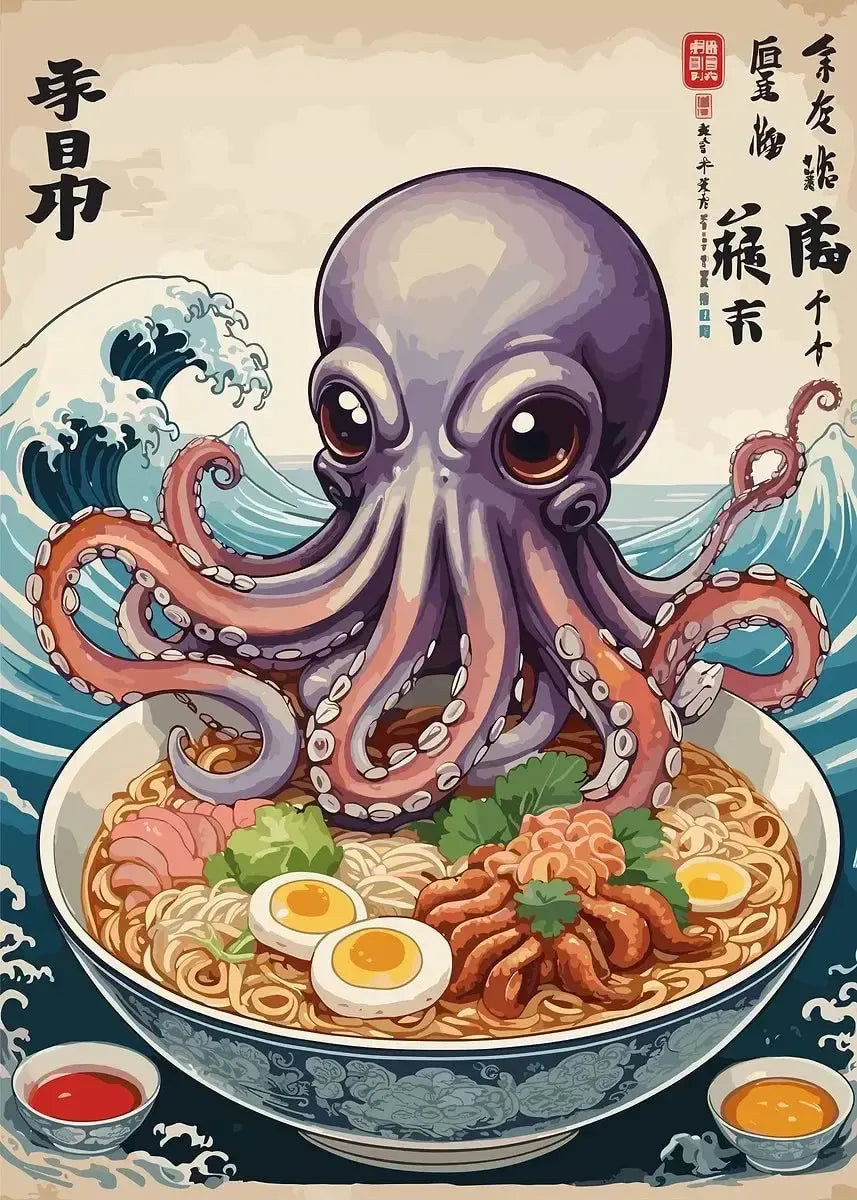 Assorted Japanese Animal & Food Posters