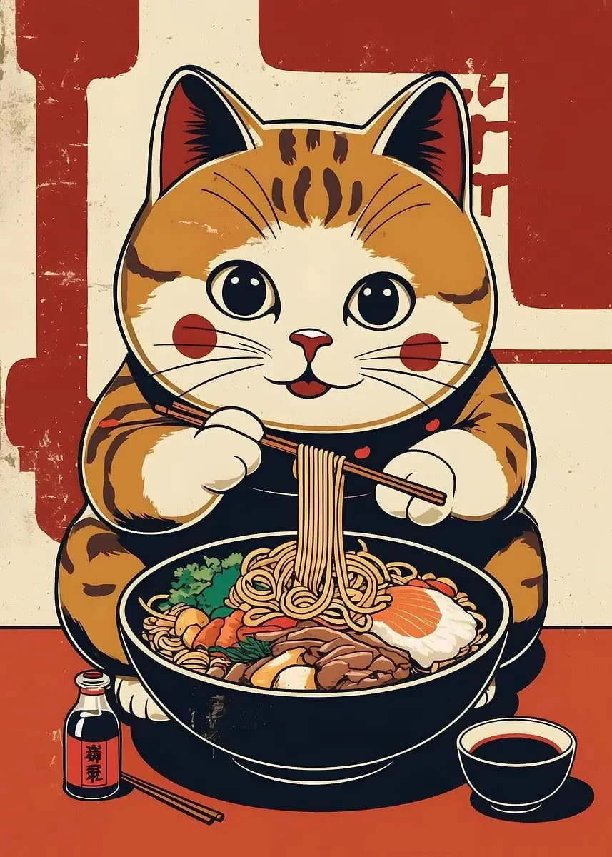 Assorted Japanese Animal & Food Posters