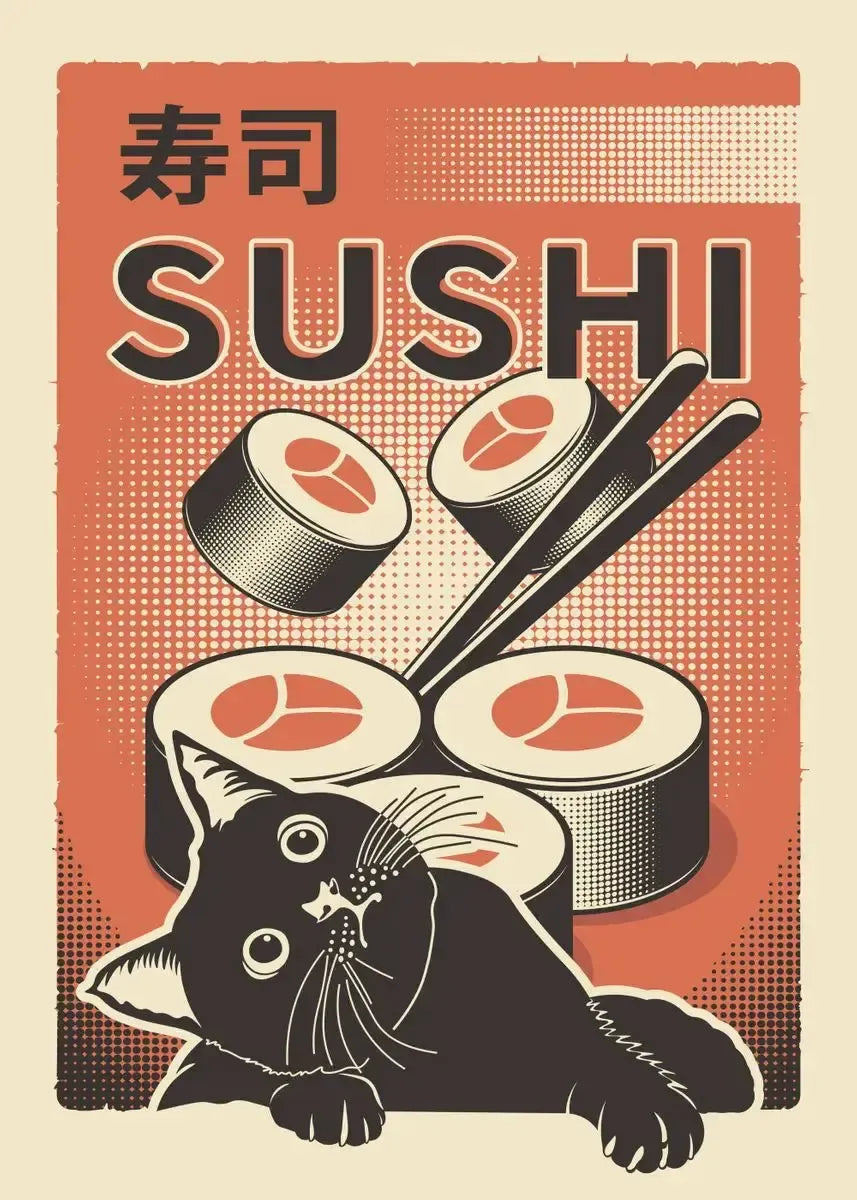 Assorted Japanese Food Posters