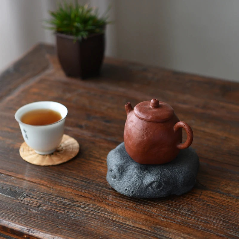 Black Stone Frog Tea Coaster