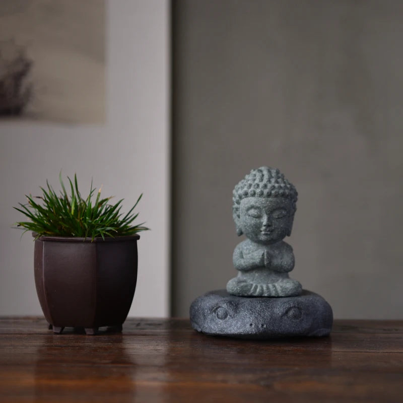 Black Stone Frog Tea Coaster