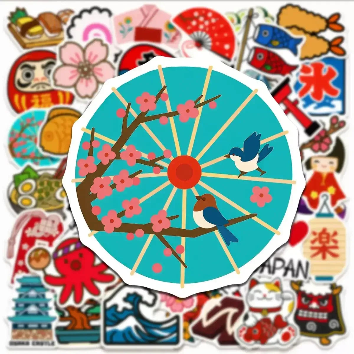 Bulk Traditional Waterproof Japanese Stickers