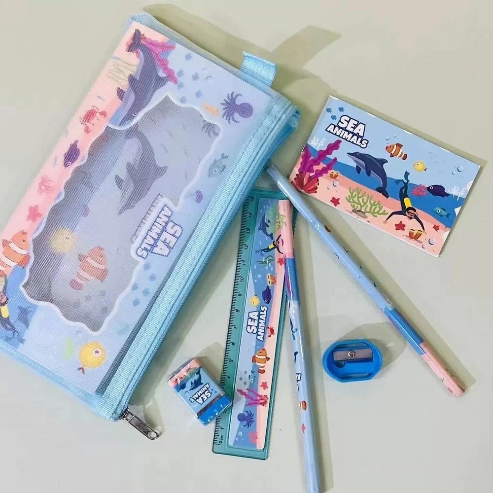 Capybara School Stationery Set with Stickers