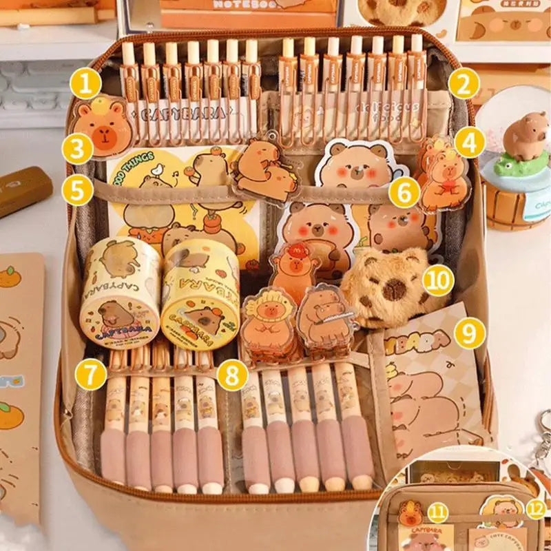 Capybara Stationery Set