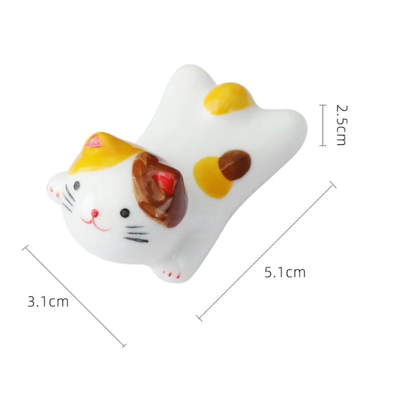 Cat Underglaze Ceramic Chopstick Holder