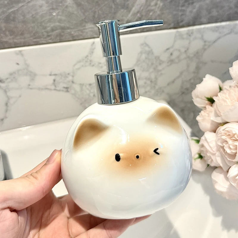 Ceramic Neko Soap Dispenser