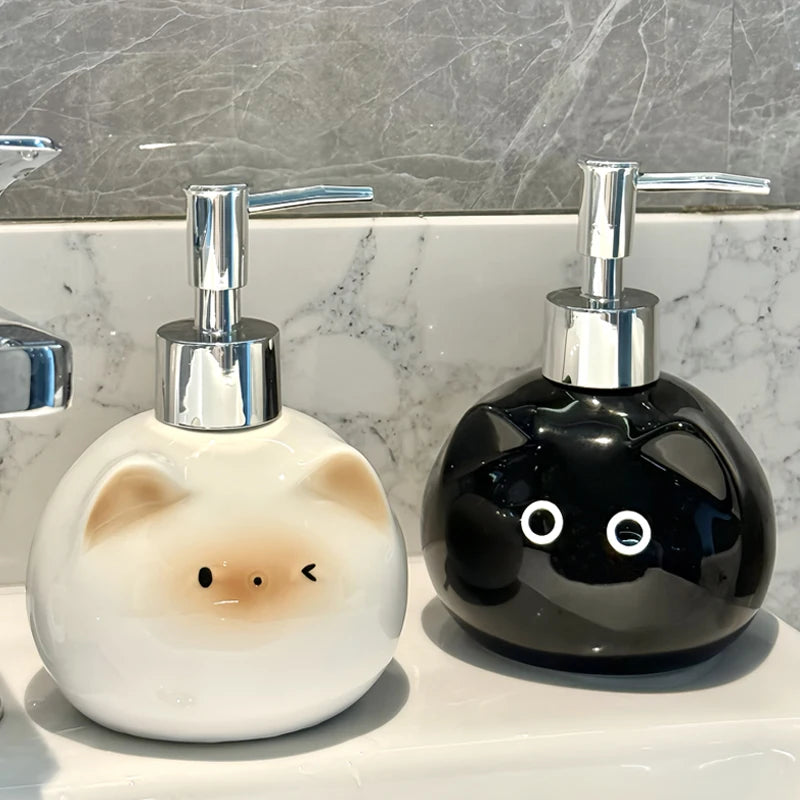 Ceramic Neko Soap Dispenser