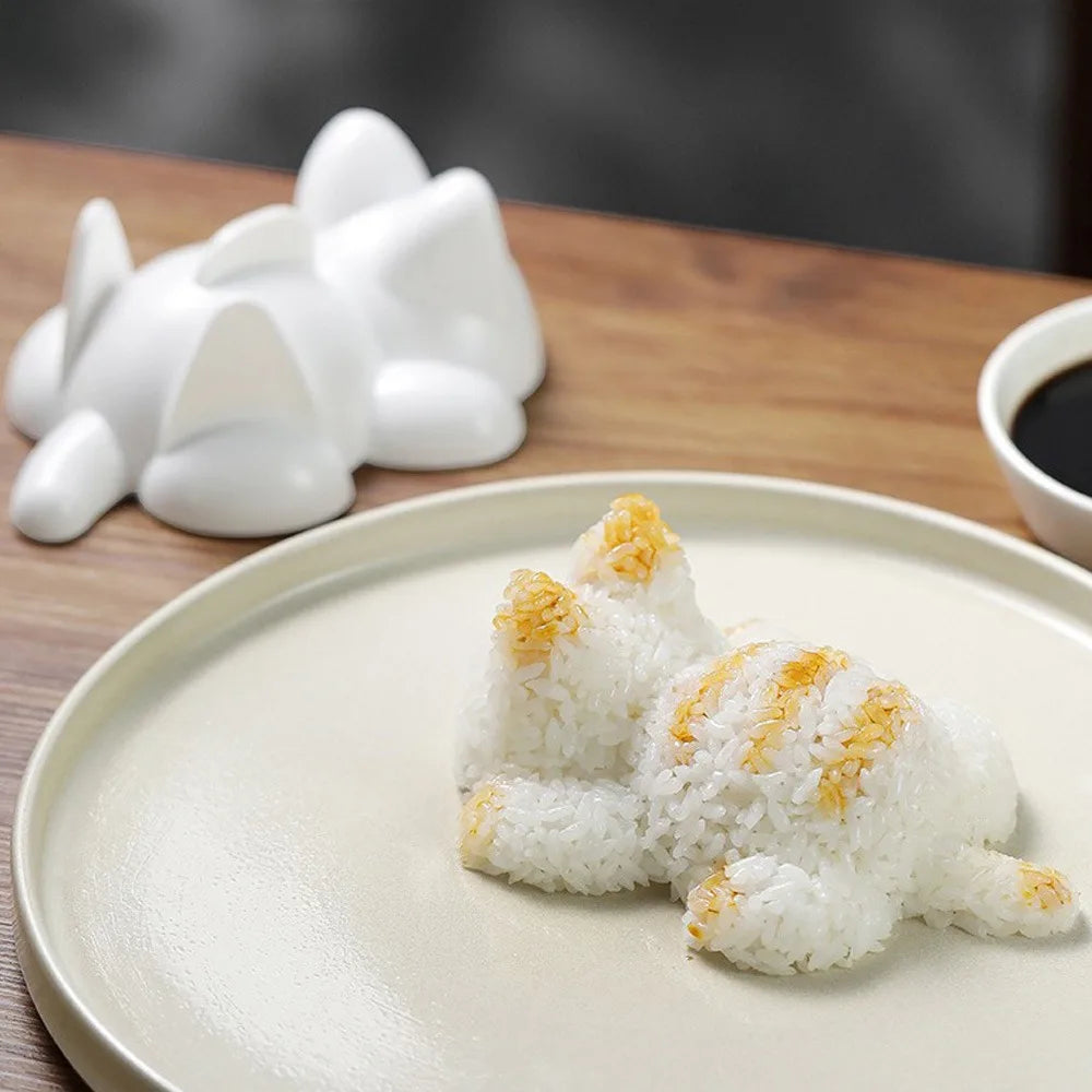 Cute Neko Cat Rice Mold