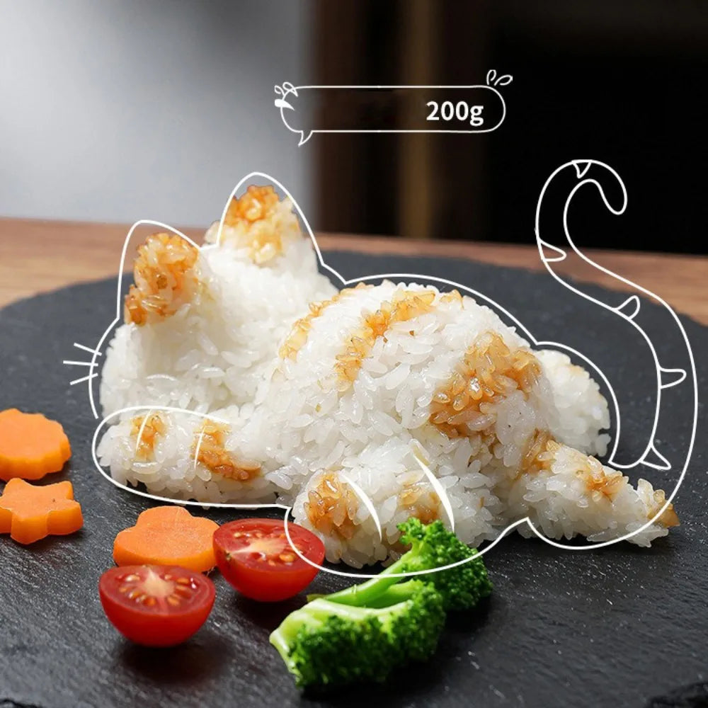 Cute Neko Cat Rice Mold