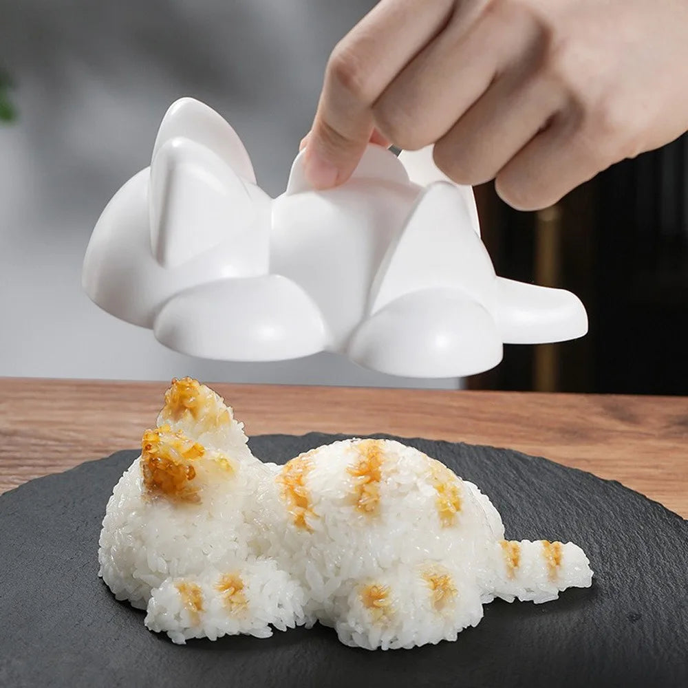 Cute Neko Cat Rice Mold