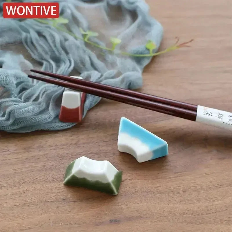 Fuji Mountain Ceramic Chopsticks Rack