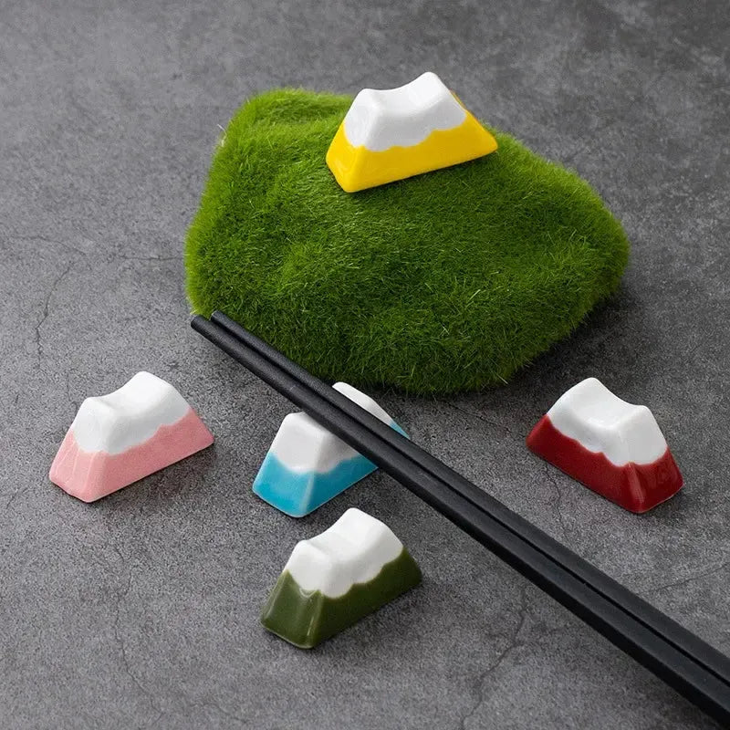 Fuji Mountain Ceramic Chopsticks Rack