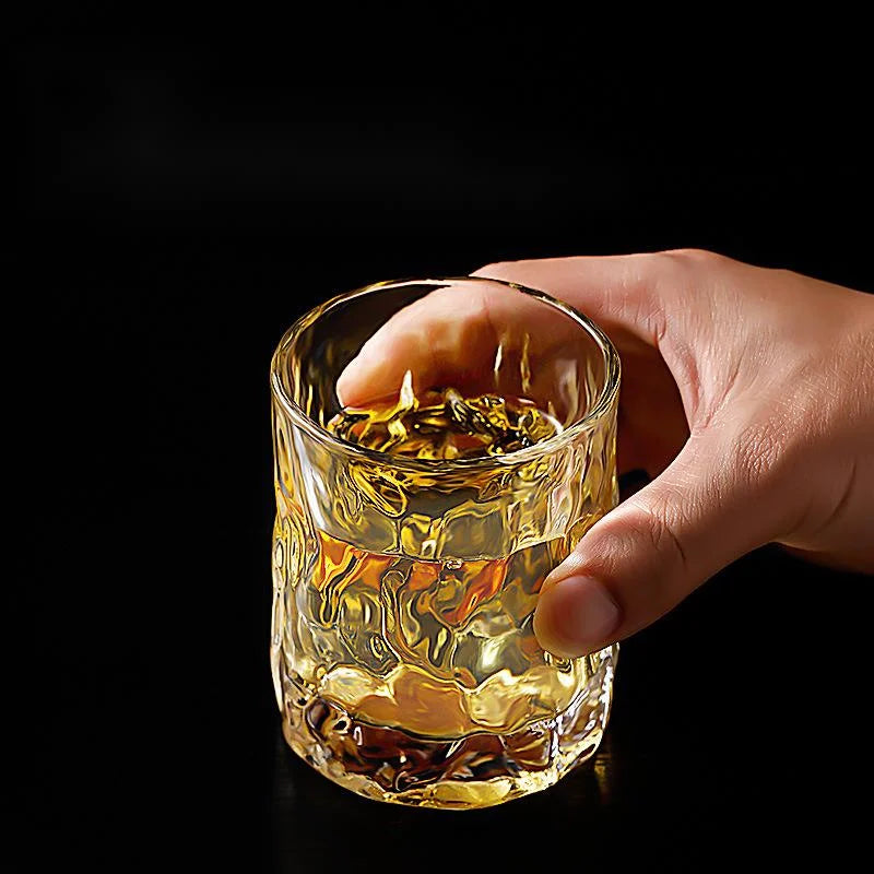 Heavy Japanese Hammer Style Whisky Glass
