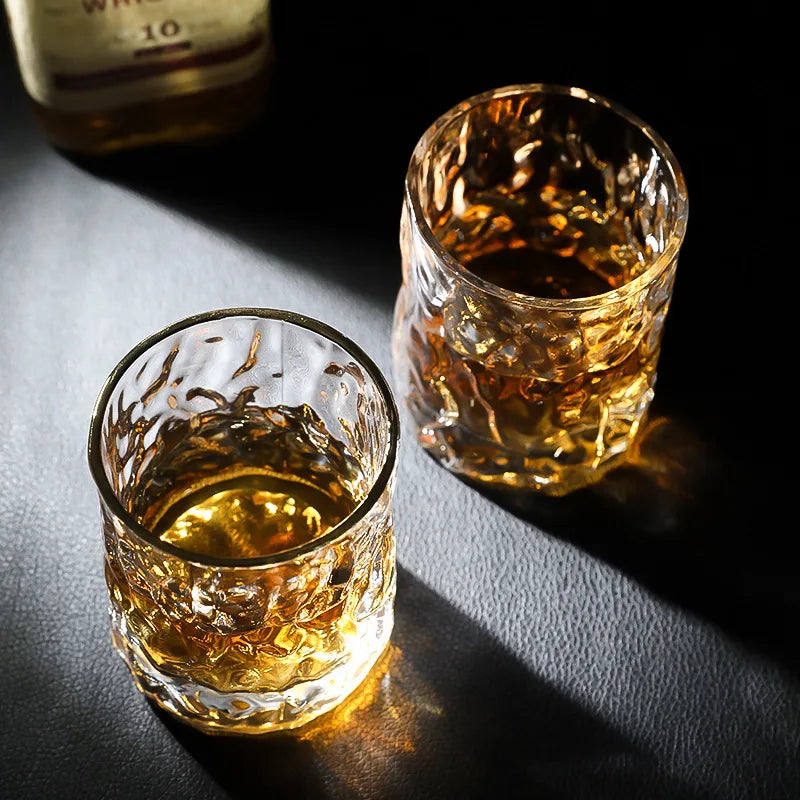 Heavy Japanese Hammer Style Whisky Glass