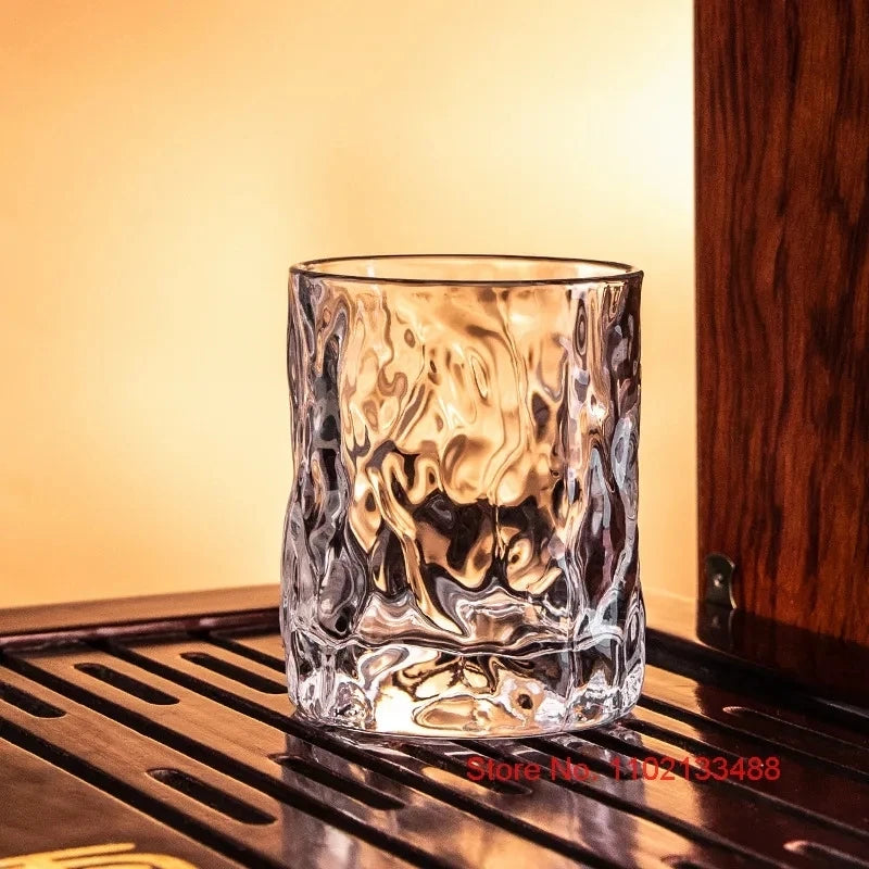 Heavy Japanese Hammer Style Whisky Glass