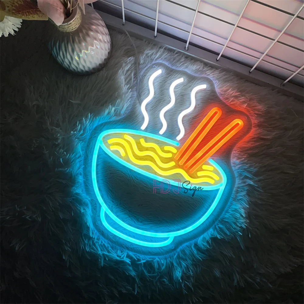 Instant Ramen Neon Sign