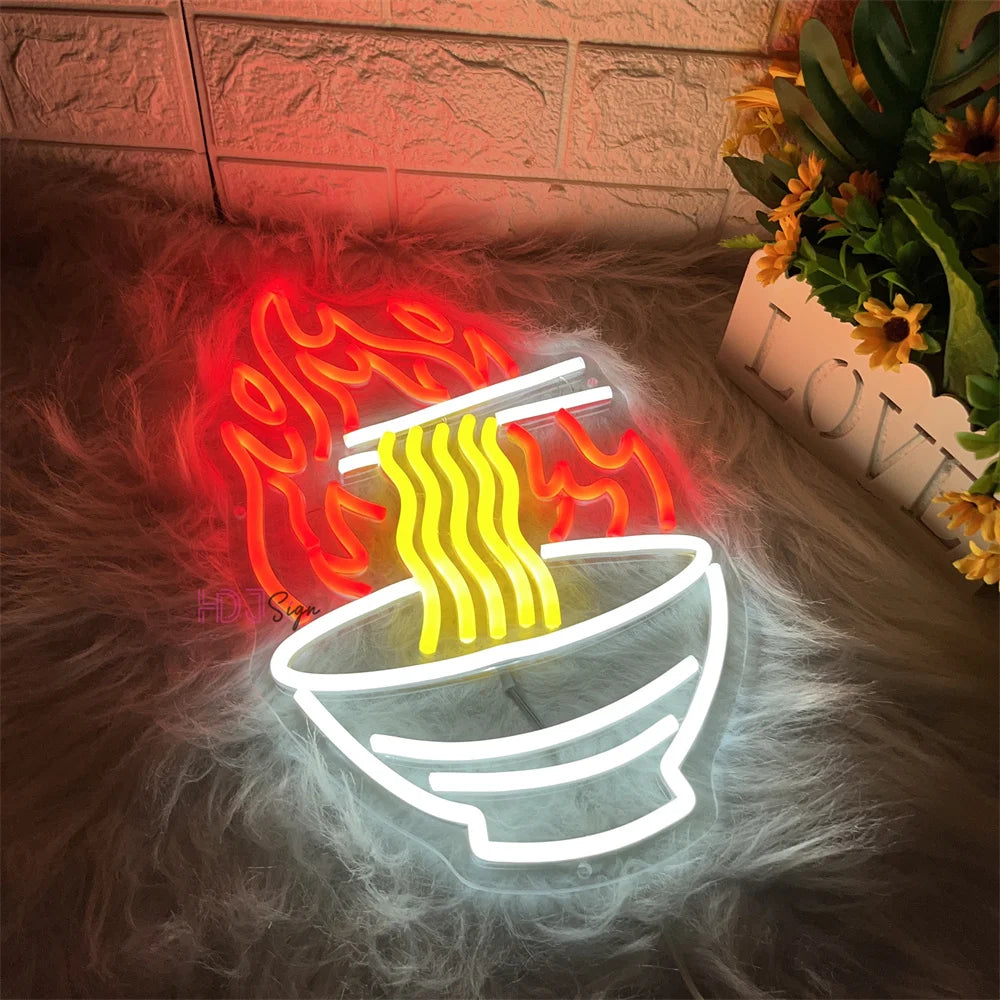 Instant Ramen Neon Sign