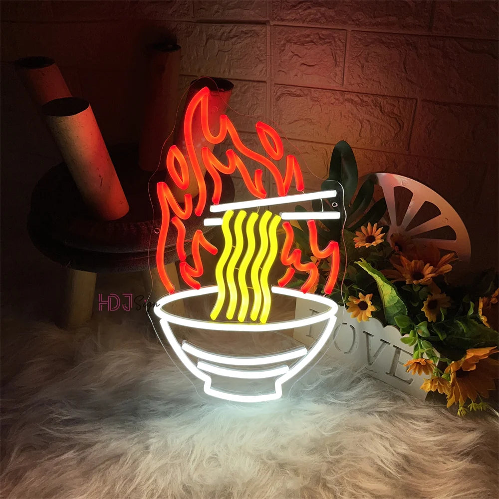 Instant Ramen Neon Sign