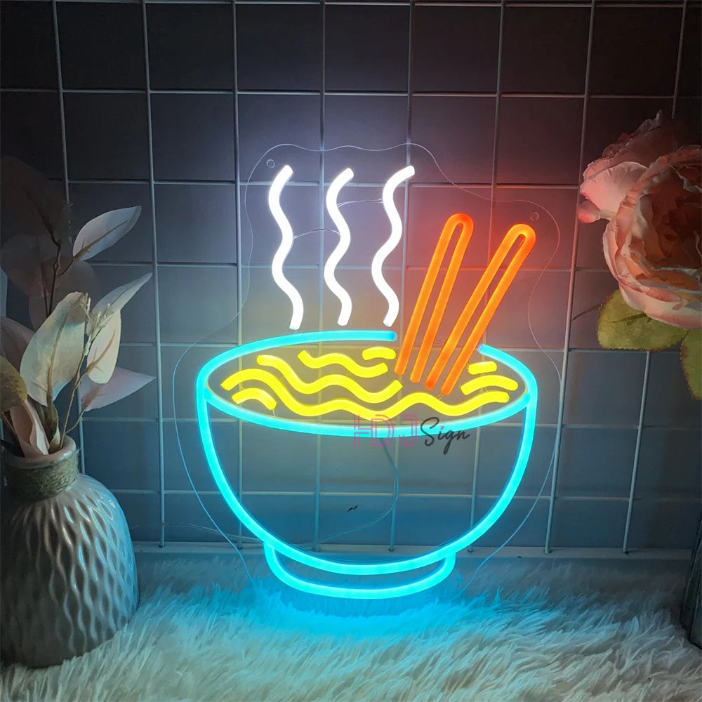 Instant Ramen Neon Sign
