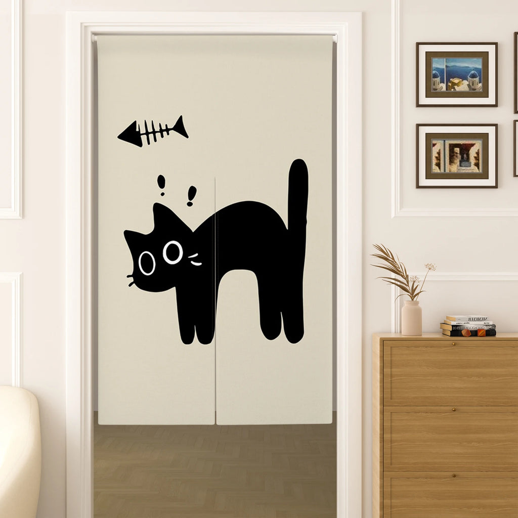 Izakaya Neko Half Curtains