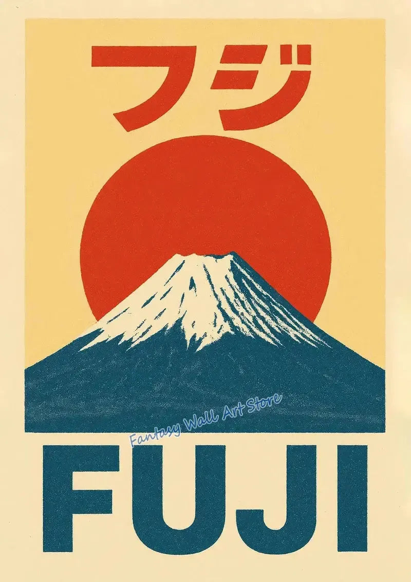 Japan Traveling Vintage Art