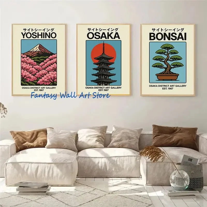 Japan Traveling Vintage Art