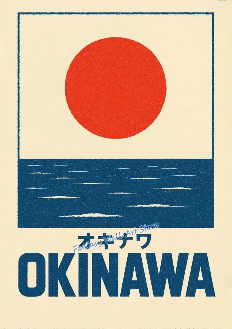 Japan Traveling Vintage Art