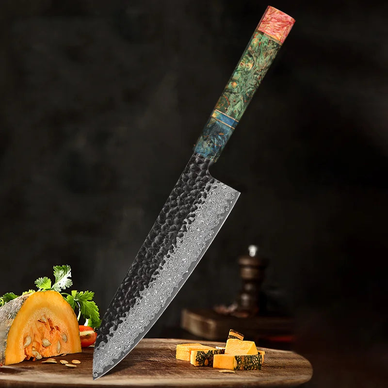 Japanese 8" Damascus Steel Chef Knife
