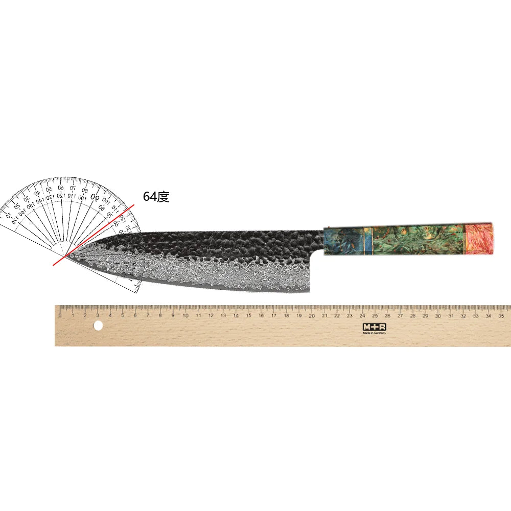 Japanese 8" Damascus Steel Chef Knife