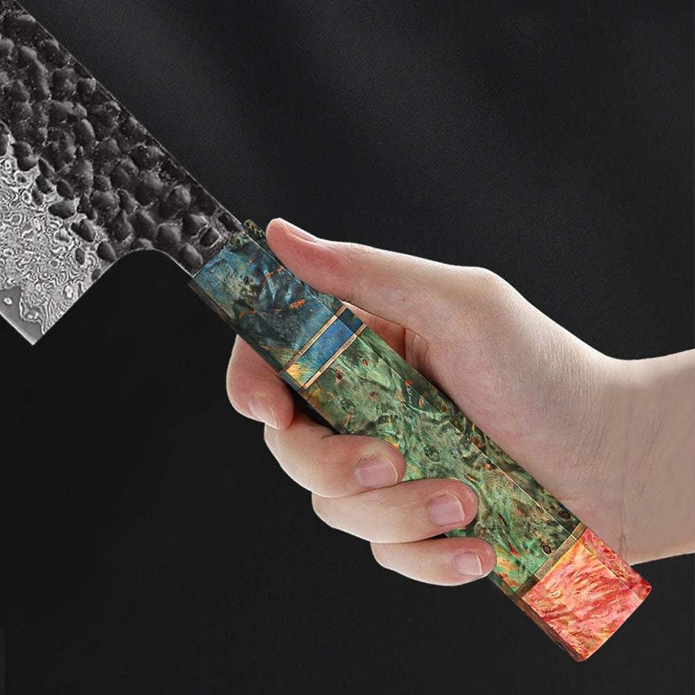Japanese 8" Damascus Steel Chef Knife