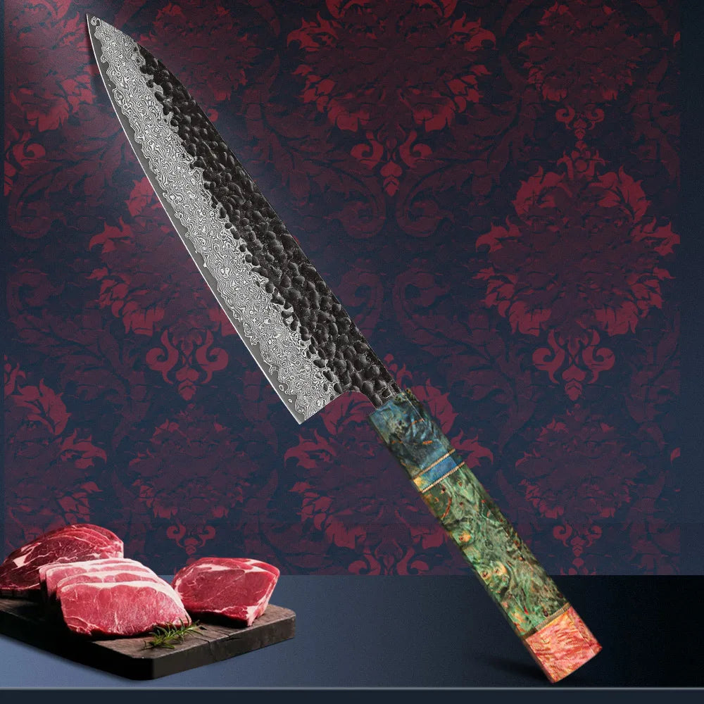 Japanese 8" Damascus Steel Chef Knife