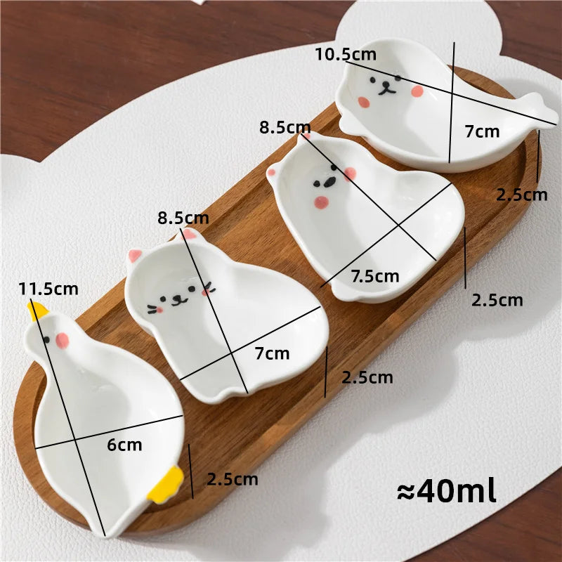 Japanese Animal Ceramic Dishes