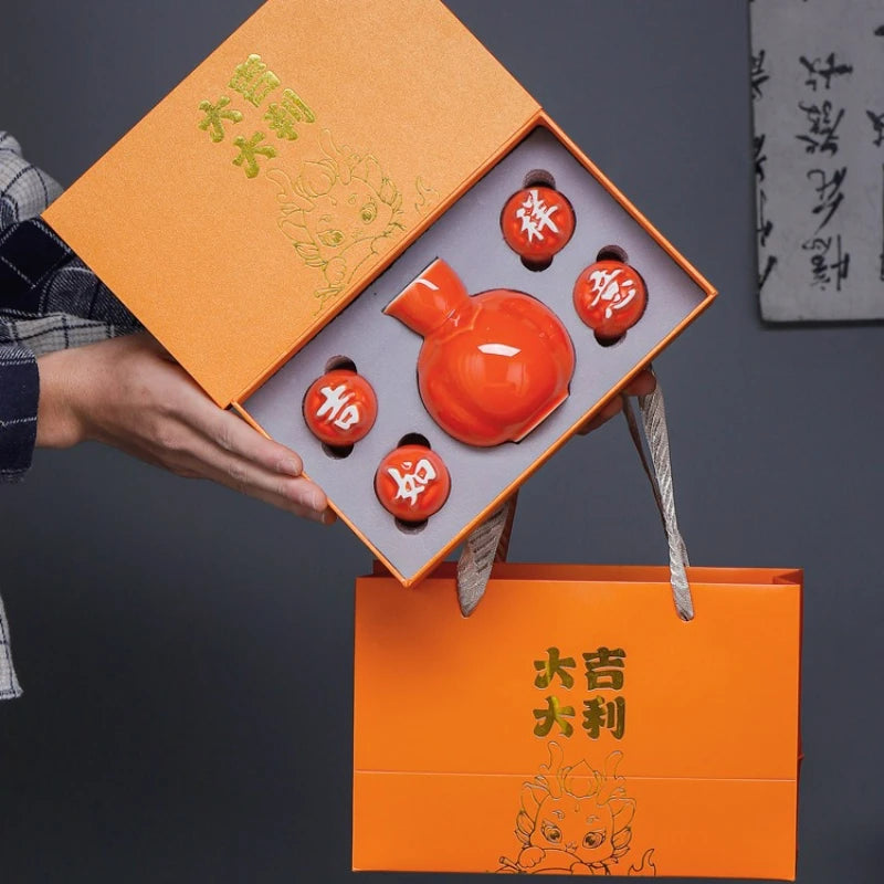 Japanese Ceramic Sake Pot Set