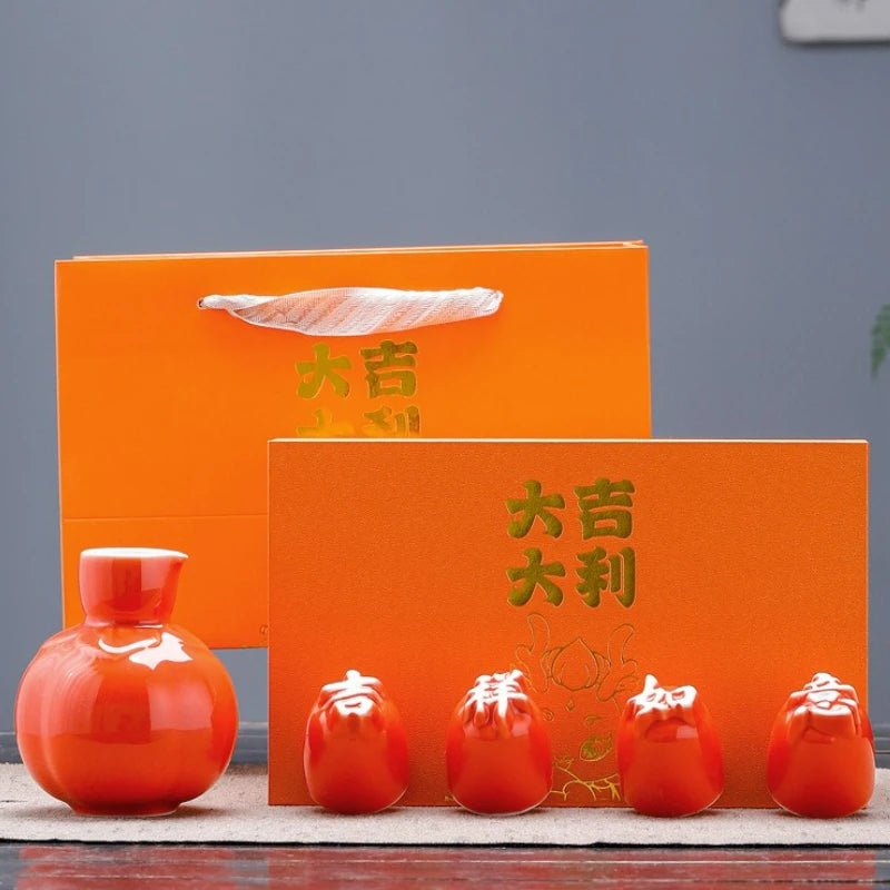 Japanese Ceramic Sake Pot Set