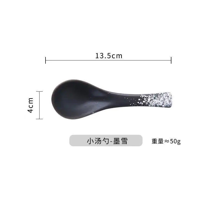 Japanese Ceramic Soup Spoon