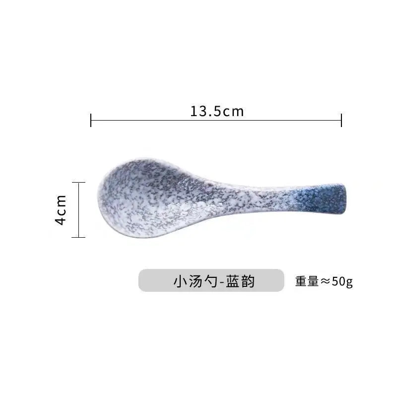 Japanese Ceramic Soup Spoon