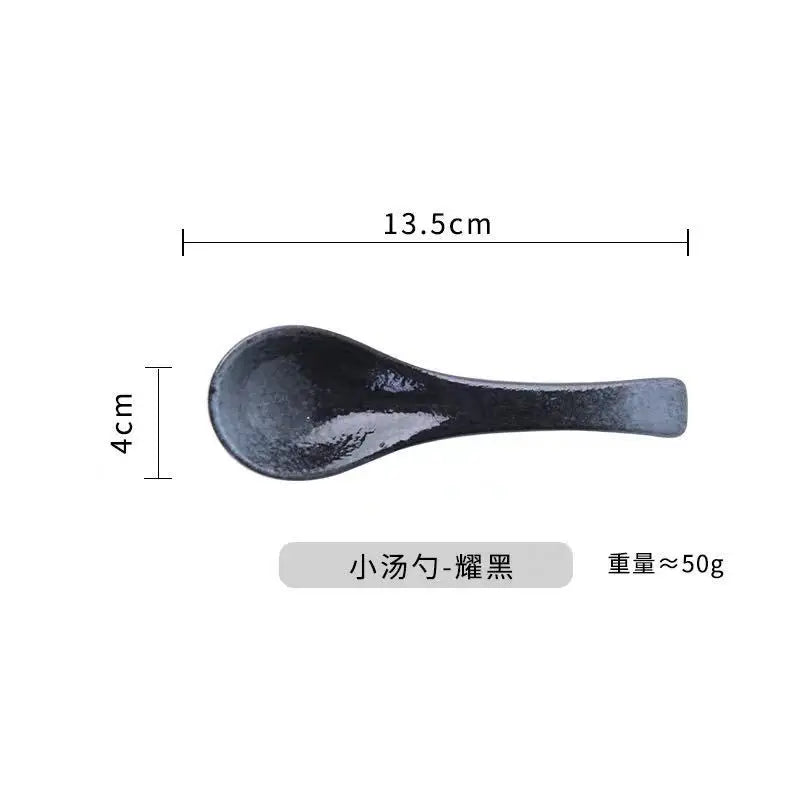 Japanese Ceramic Soup Spoon
