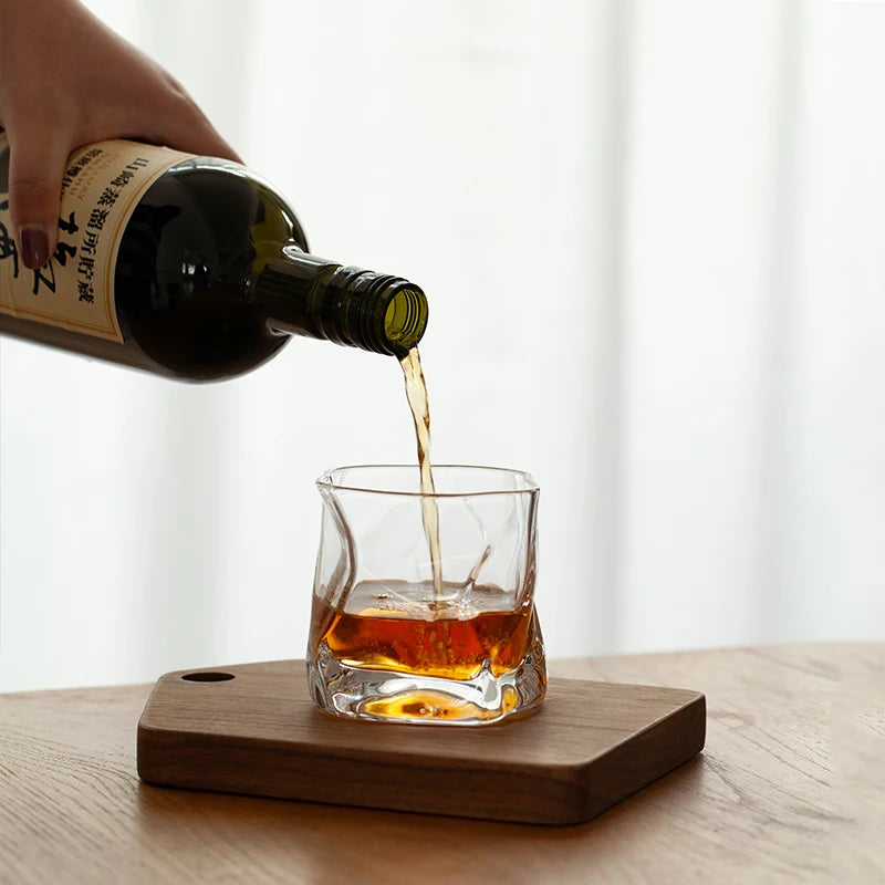 Japanese Edo Crumple Paper Design Glass