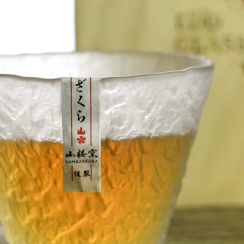 Japanese Edo Hazy Snow Glass