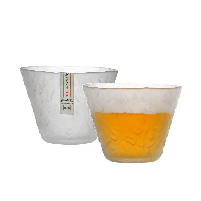 Japanese Edo Hazy Snow Glass