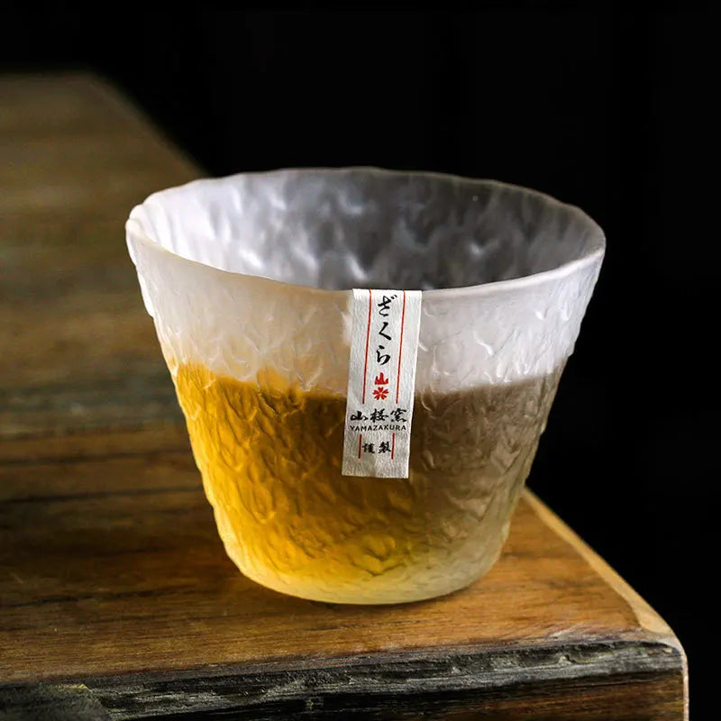 Japanese Edo Hazy Snow Glass