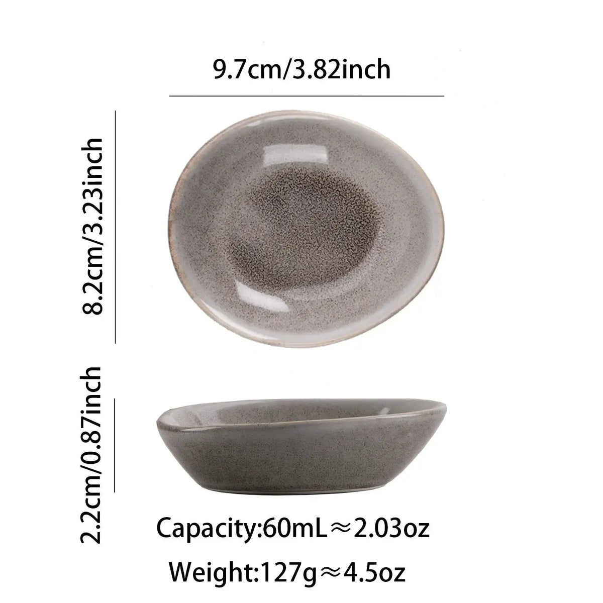 Japanese Irregular Wabi-sabi Ceramic Plate