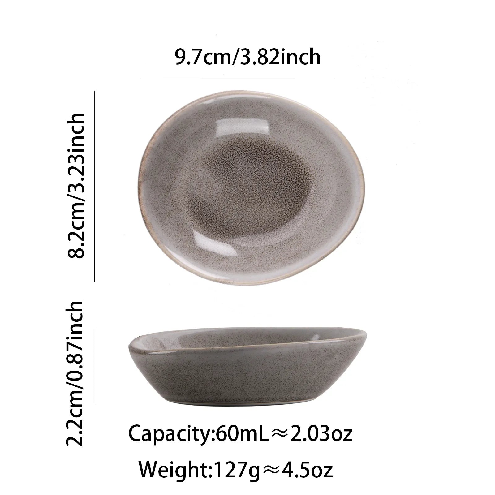 Japanese Irregular Wabisabi Ceramic Plate