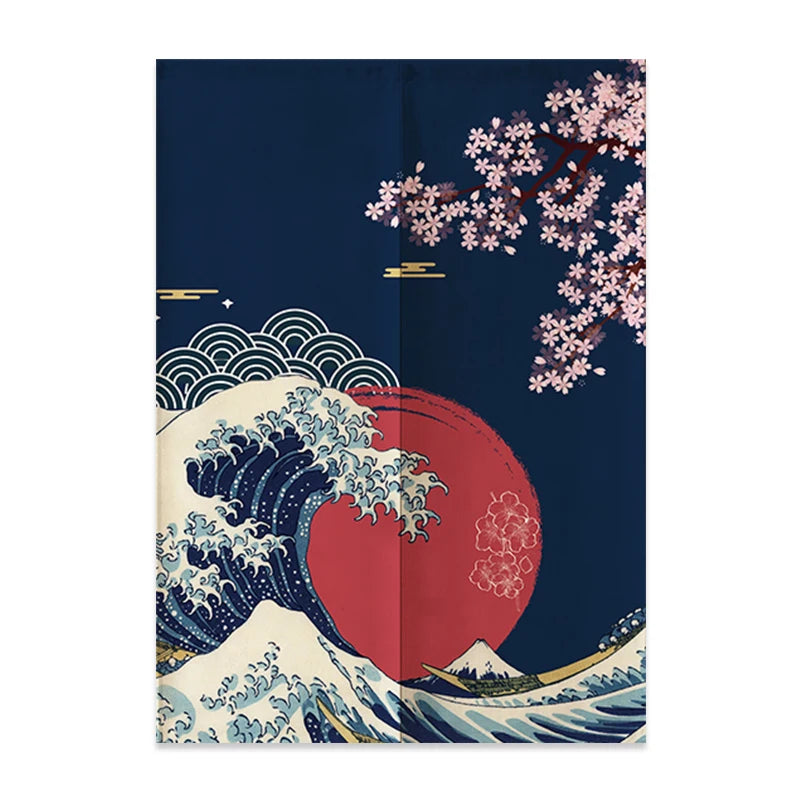 Japanese Linen Half Curtain