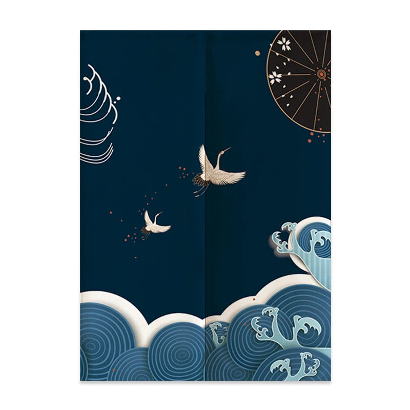 Japanese Linen Half Curtain
