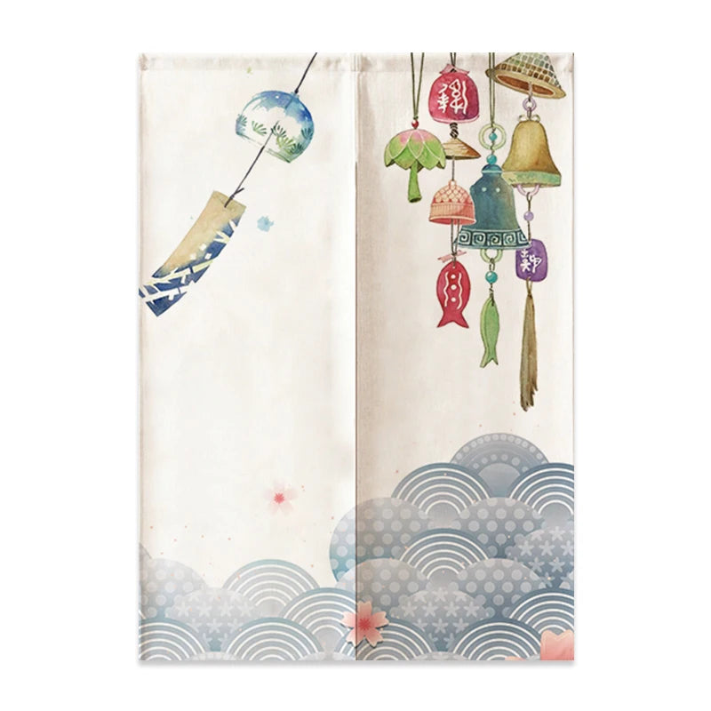 Japanese Linen Half Curtain