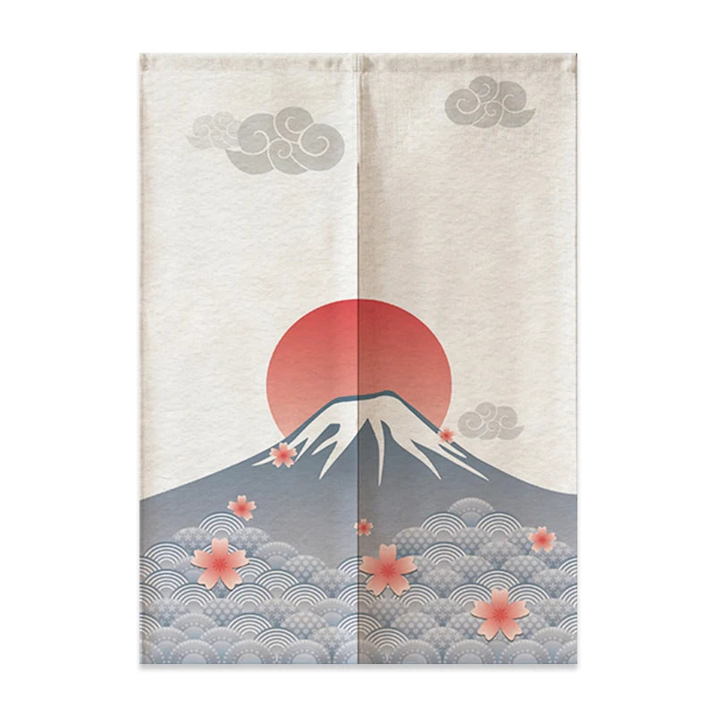 Japanese Linen Half Curtain