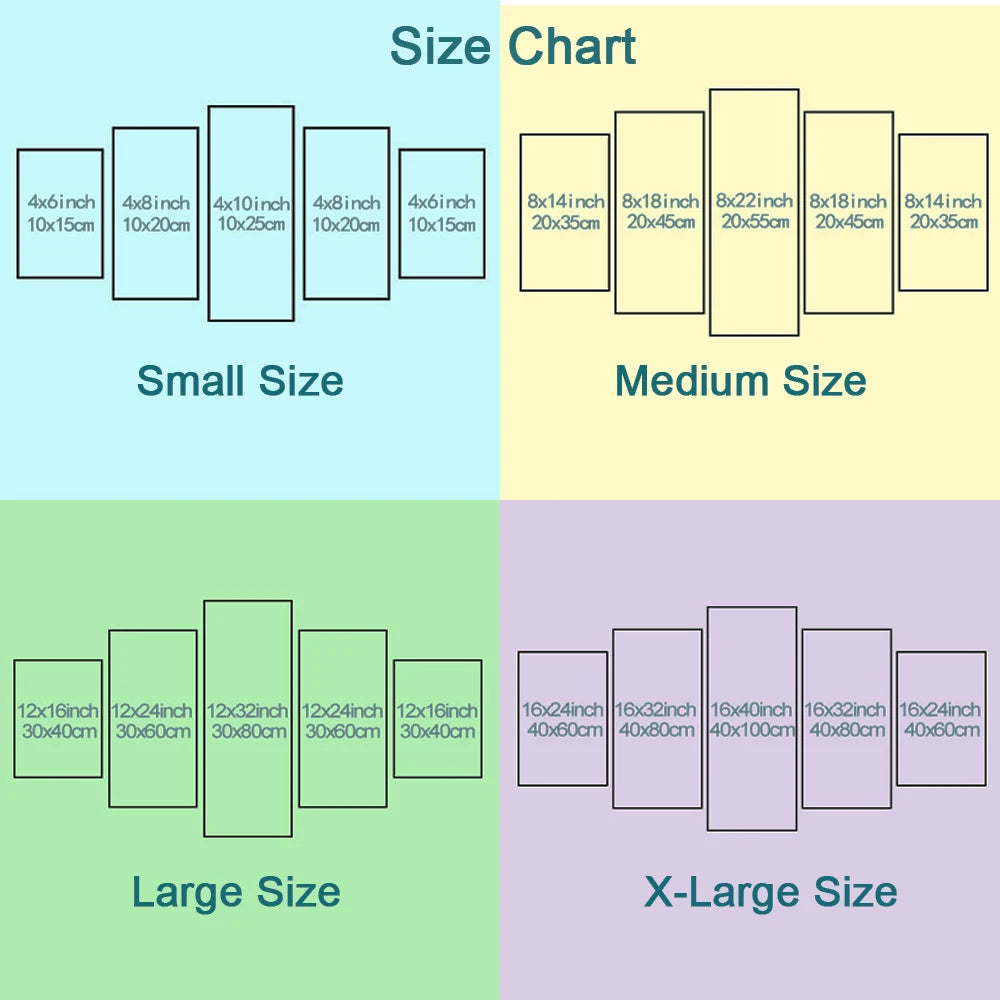 Japanese Mountain Landscape Poster