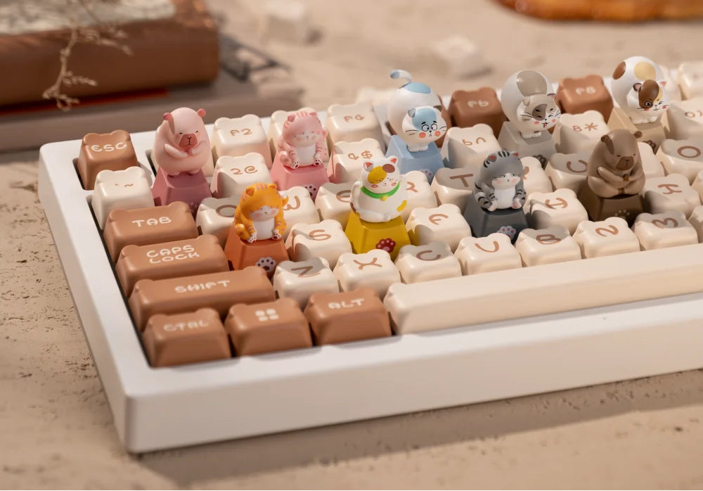 Japanese Neko Artisan Keycap Set